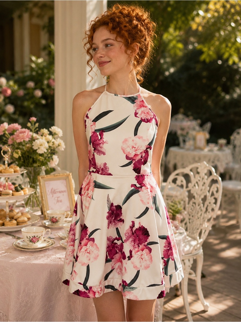 Cottagecore Floral halter dress